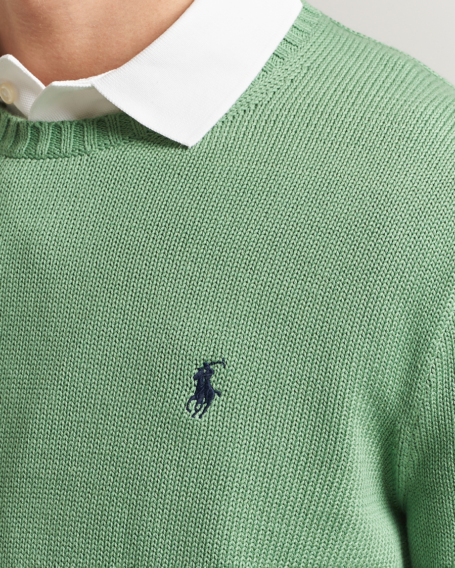 Mies | Puserot | Polo Ralph Lauren | Cotton Crew Neck Sweater Outback Green