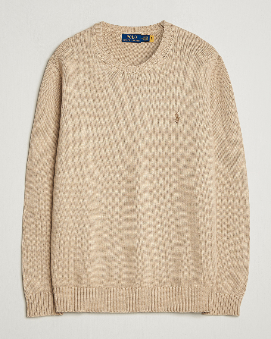 Mies | Puserot | Polo Ralph Lauren | Cotton Crew Neck Sweater Dune Melange