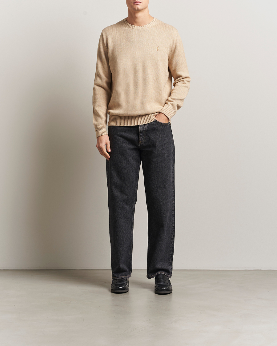 Mies | Puserot | Polo Ralph Lauren | Cotton Crew Neck Sweater Dune Melange