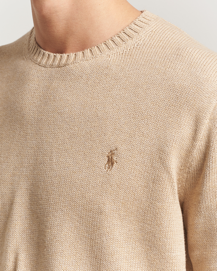 Mies | Puserot | Polo Ralph Lauren | Cotton Crew Neck Sweater Dune Melange