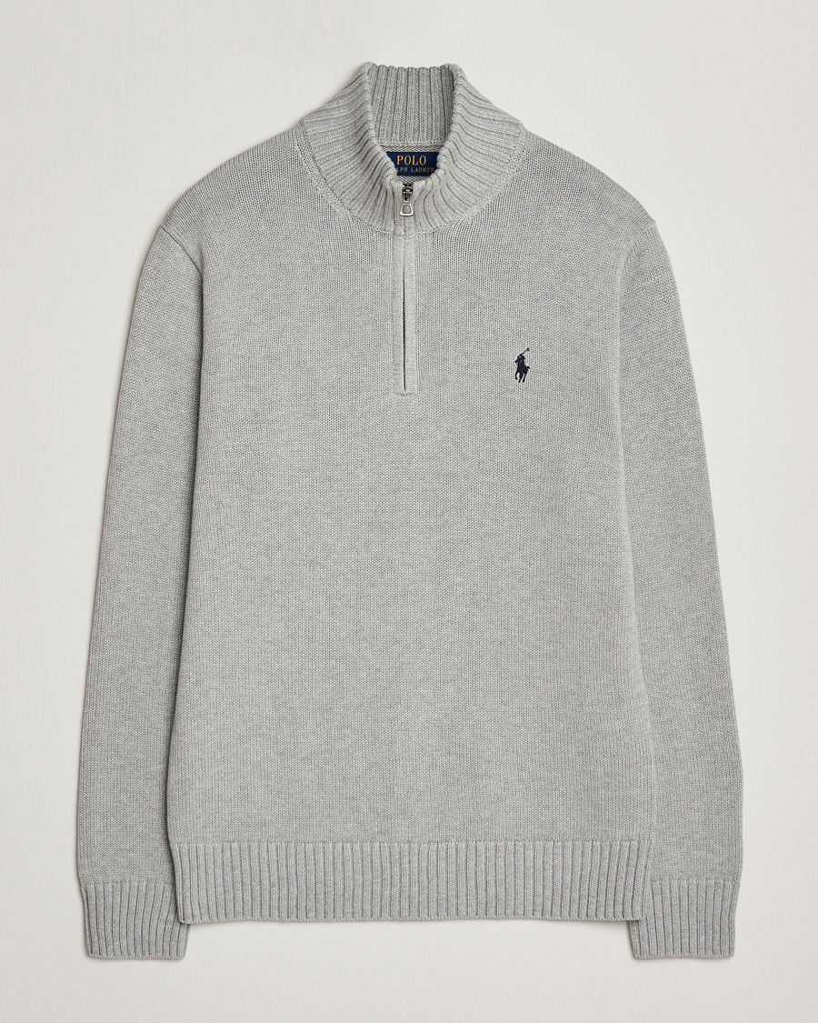 Mies | Puserot | Polo Ralph Lauren | Cotton Pullover Half Zip Andover Heather