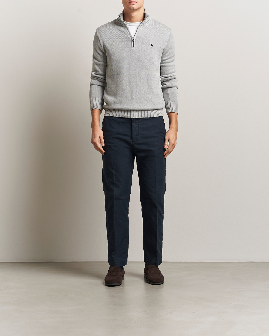 Mies | Puserot | Polo Ralph Lauren | Cotton Pullover Half Zip Andover Heather