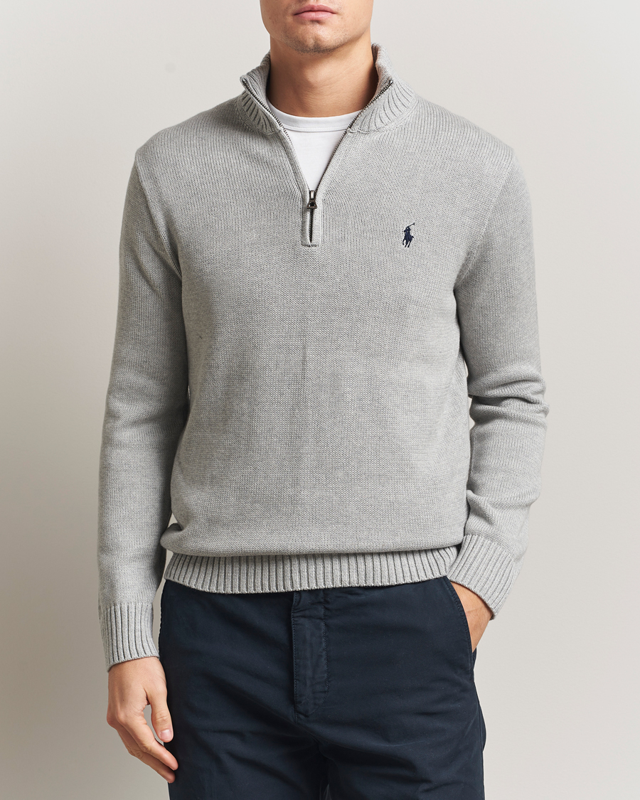 Mies | Puserot | Polo Ralph Lauren | Cotton Pullover Half Zip Andover Heather