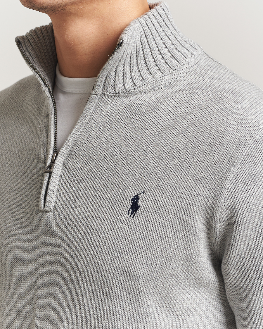 Mies | Puserot | Polo Ralph Lauren | Cotton Pullover Half Zip Andover Heather