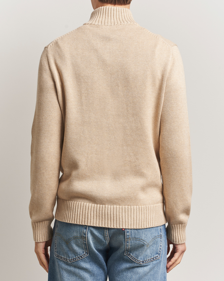 Mies | Puserot | Polo Ralph Lauren | Cotton Pullover Half Zip Dune Melange