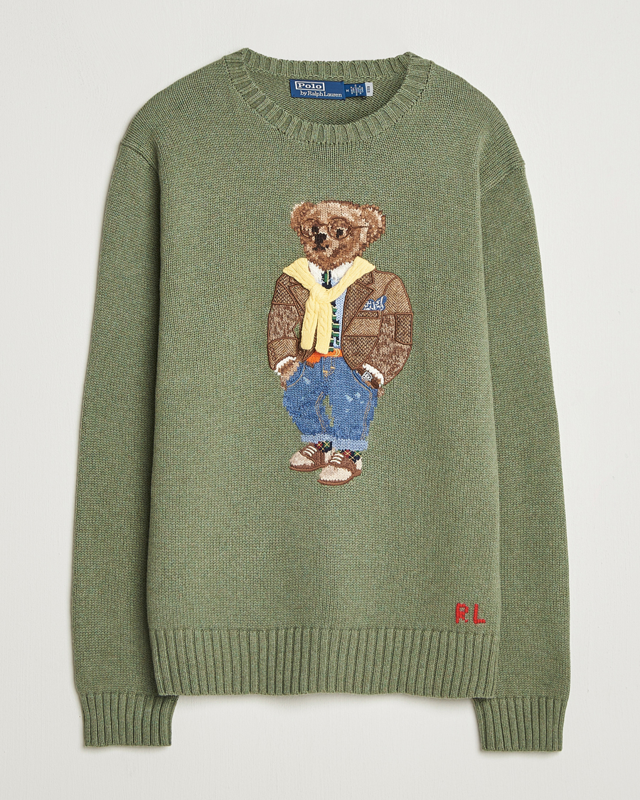 Mies | Puserot | Polo Ralph Lauren | Cotton/Cashmere Bear Sweater Lovette Heather