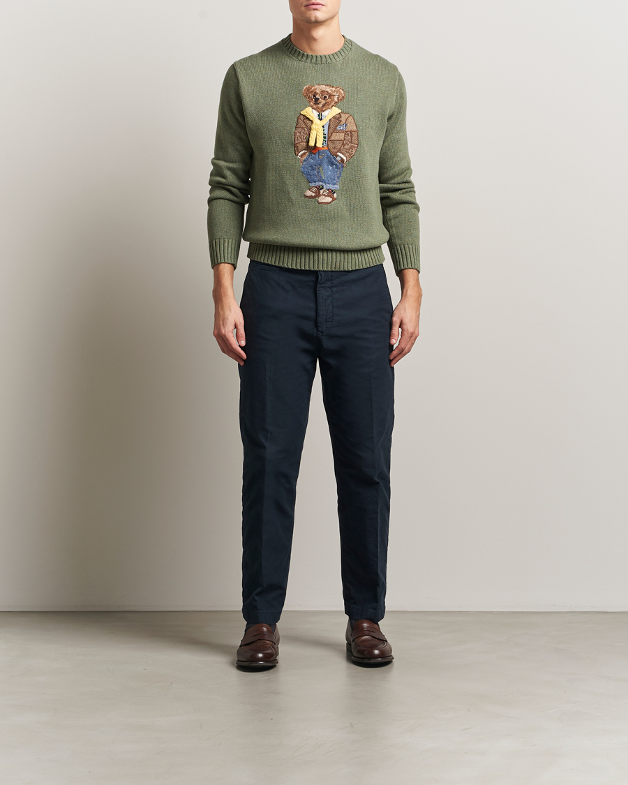 Mies | Puserot | Polo Ralph Lauren | Cotton/Cashmere Bear Sweater Lovette Heather