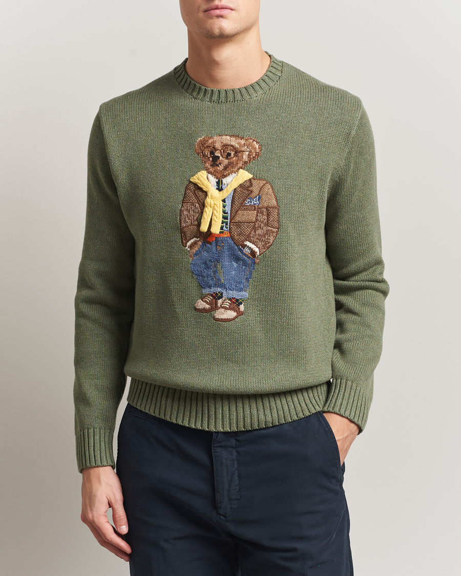 Mies | Puserot | Polo Ralph Lauren | Cotton/Cashmere Bear Sweater Lovette Heather