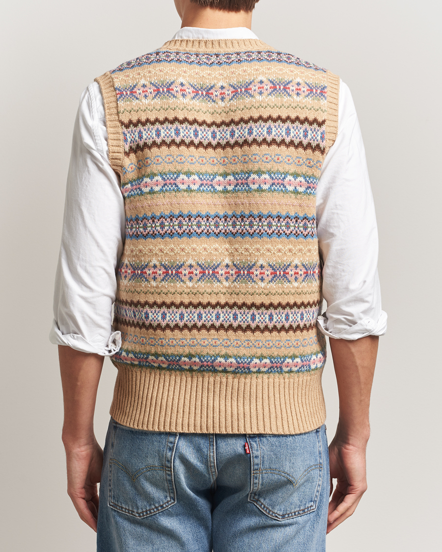 Mies | Puserot | Polo Ralph Lauren | Cotton Wool Long Sleeve Sweater Tan Multi