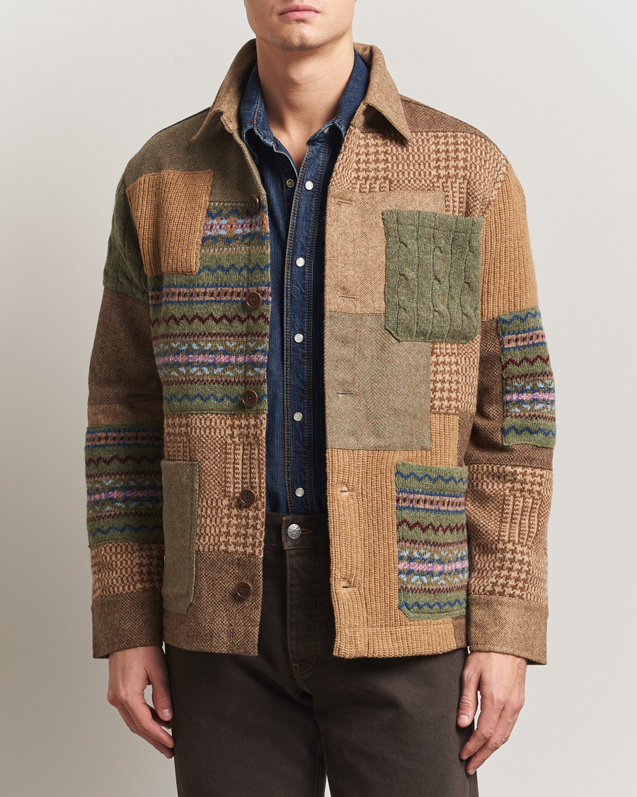 Mies | Puserot | Polo Ralph Lauren | Wool Blend Cardigan Tan Multi