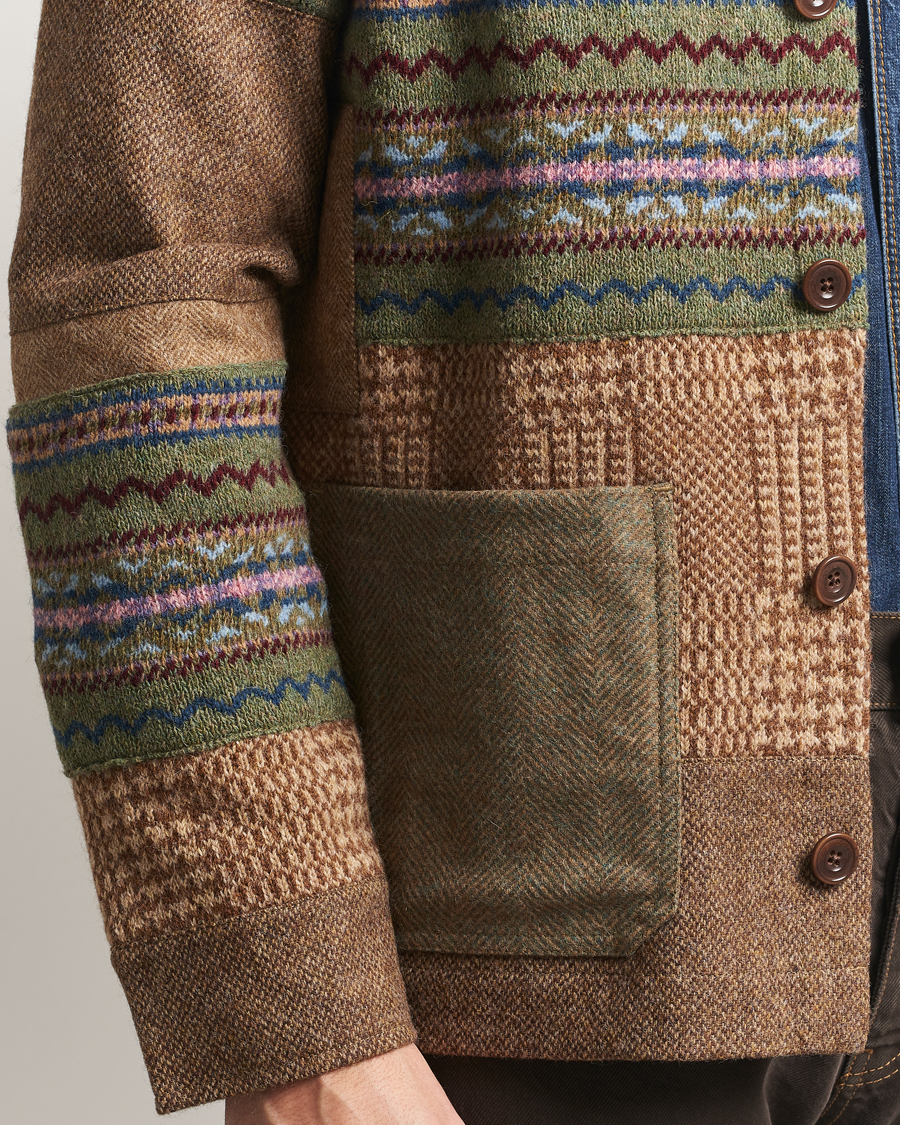 Mies | Puserot | Polo Ralph Lauren | Wool Blend Cardigan Tan Multi