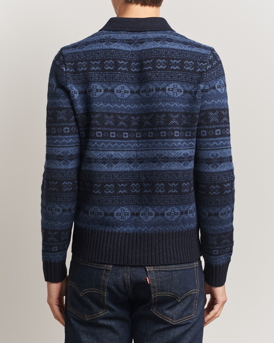 Mies | Puserot | Polo Ralph Lauren | Wool/Linen Blend Long Sleeve Sweater Navy Multi