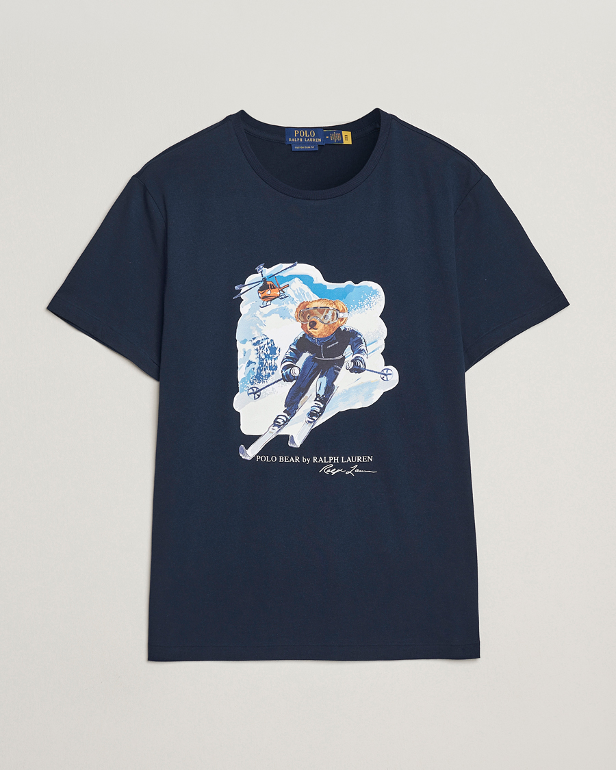 Mies | T-paidat | Polo Ralph Lauren | Printed Bear T-Shirt Worth Navy