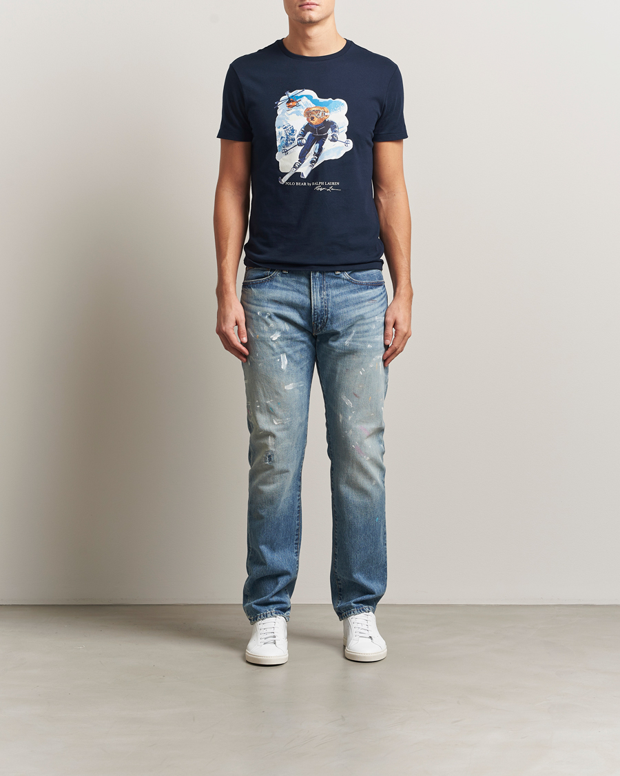 Mies | T-paidat | Polo Ralph Lauren | Printed Bear T-Shirt Worth Navy
