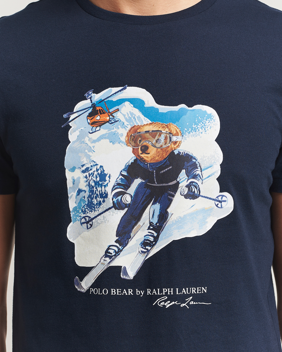 Mies | T-paidat | Polo Ralph Lauren | Printed Bear T-Shirt Worth Navy