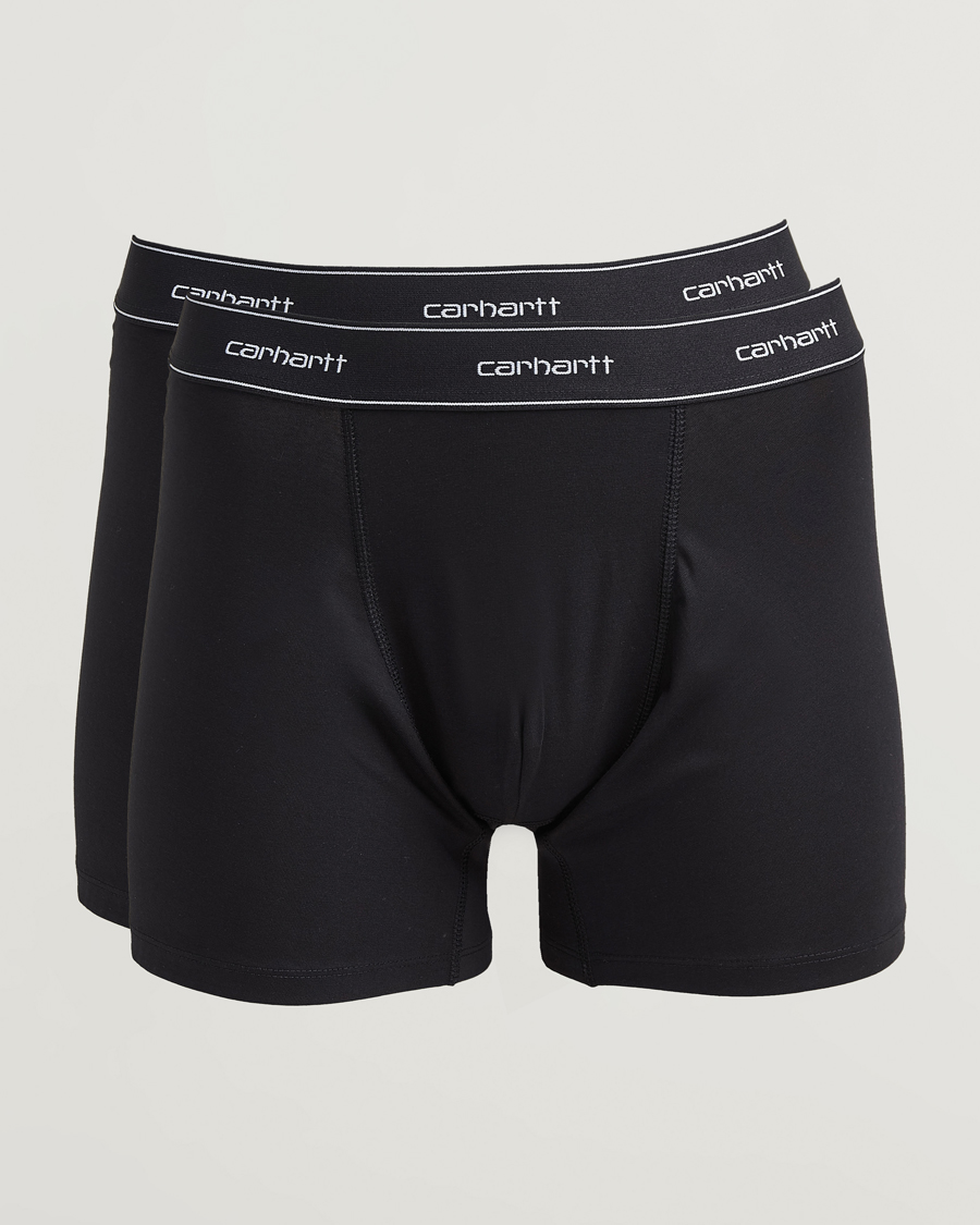 Mies | Alusvaatteet | Carhartt WIP | 2-Pack Cotton Trunks Black