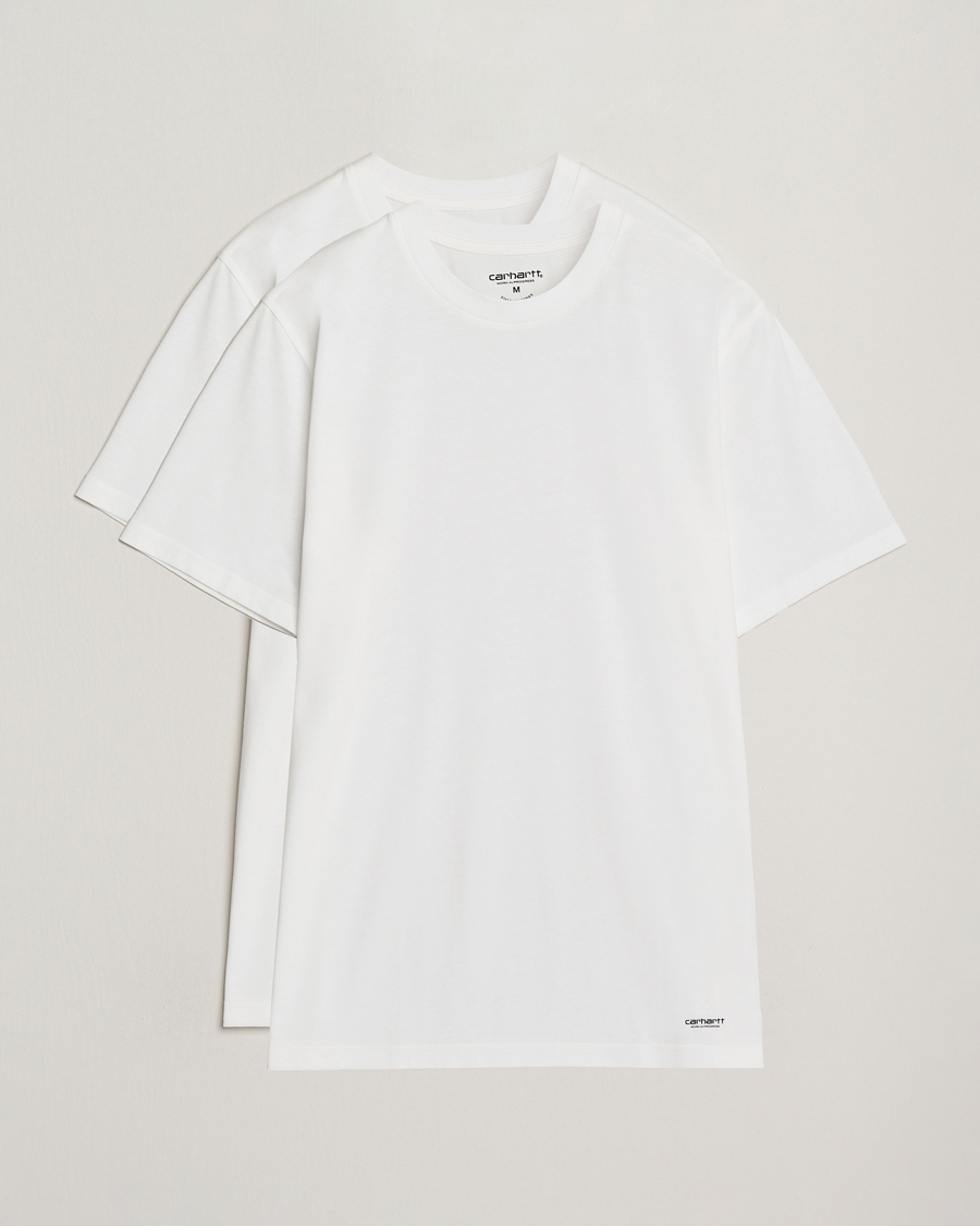 Mies | T-paidat | Carhartt WIP | 2-Pack Standard Crew Neck T-Shirt Wihte