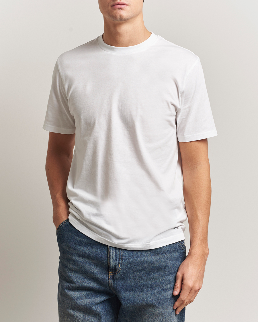 Mies | T-paidat | Carhartt WIP | 2-Pack Standard Crew Neck T-Shirt White