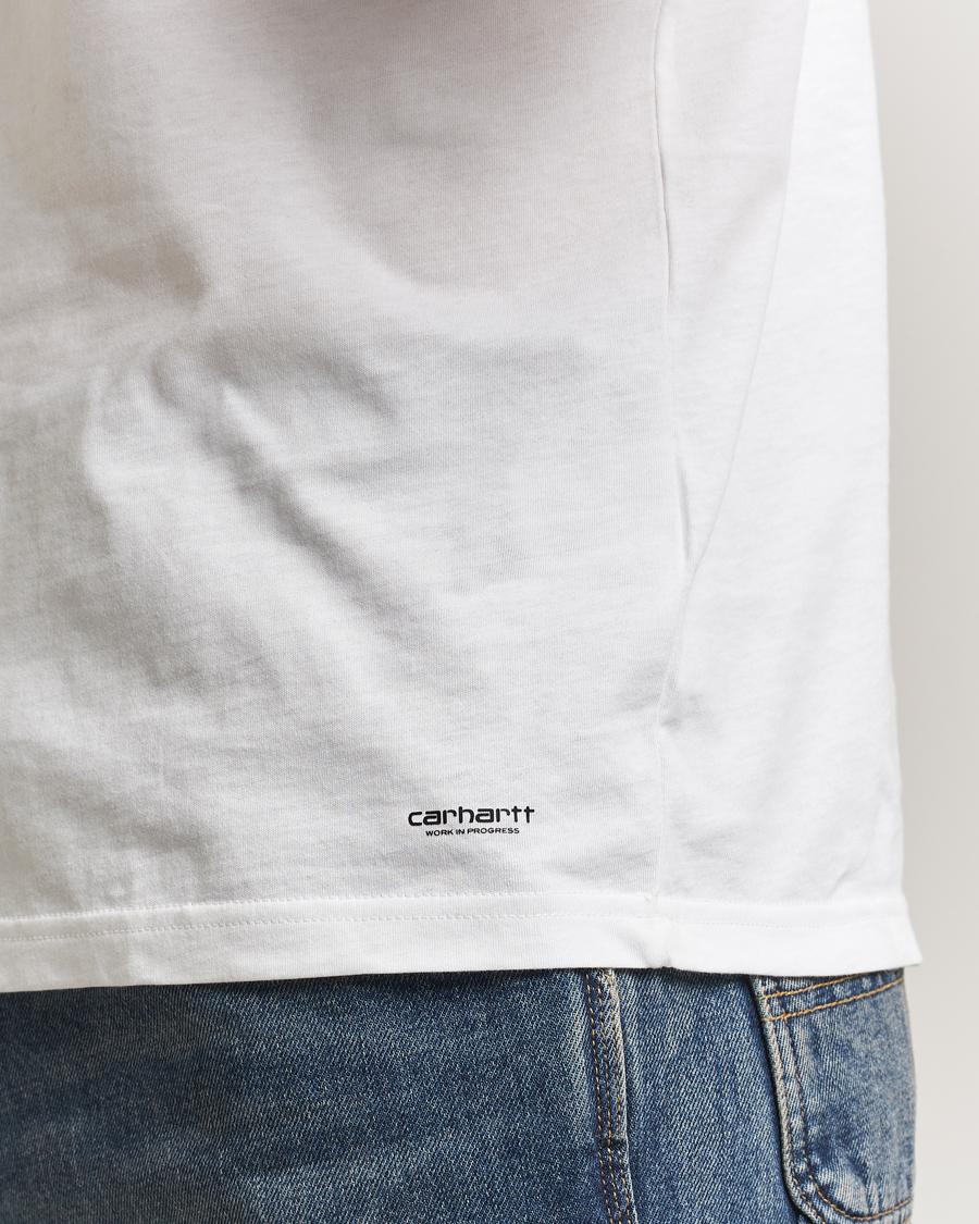 Mies | T-paidat | Carhartt WIP | 2-Pack Standard Crew Neck T-Shirt White