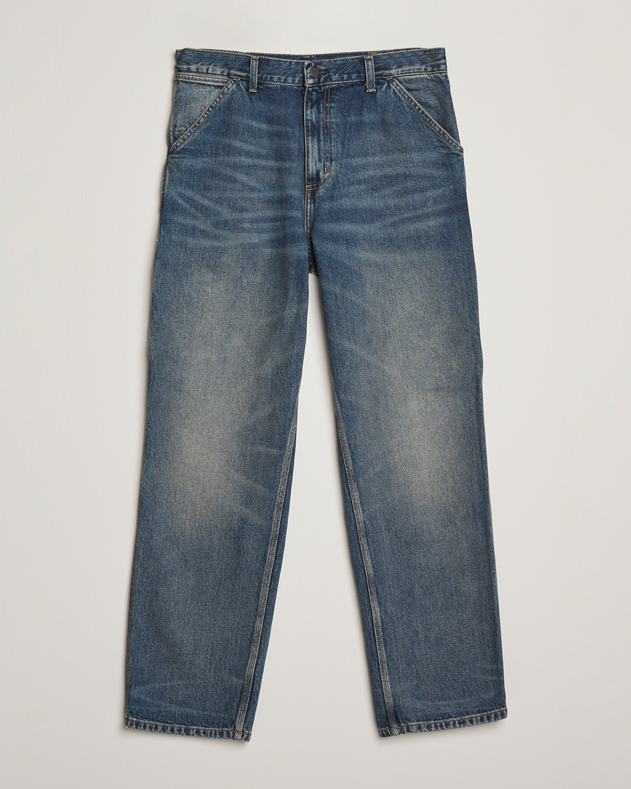 Mies | Kauluspaidat | Carhartt WIP | Single Knee Pants Worn Used Wash