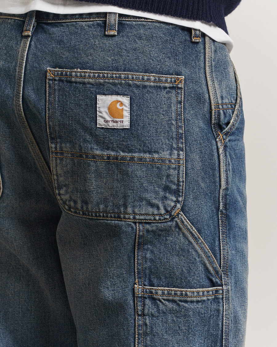 Mies | Kauluspaidat | Carhartt WIP | Single Knee Pants Worn Used Wash