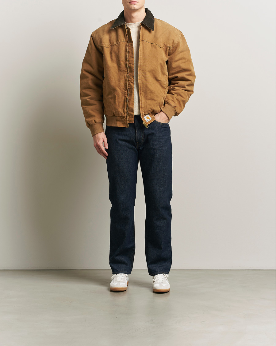 Mies | Takit | Carhartt WIP | OG Santa Fee Jacket Hamilton Brown Grind Washed