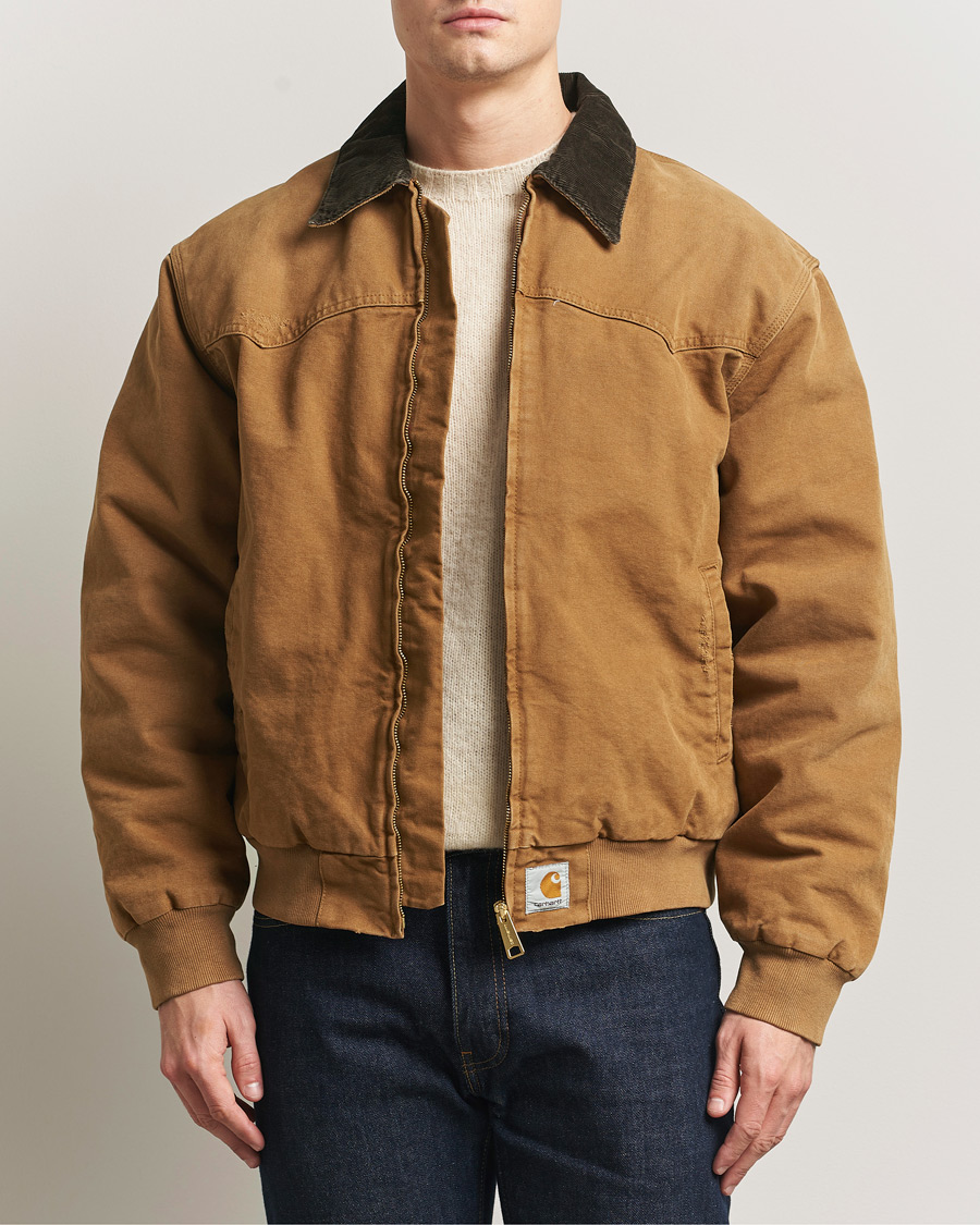 Mies | Takit | Carhartt WIP | OG Santa Fee Jacket Hamilton Brown Grind Washed