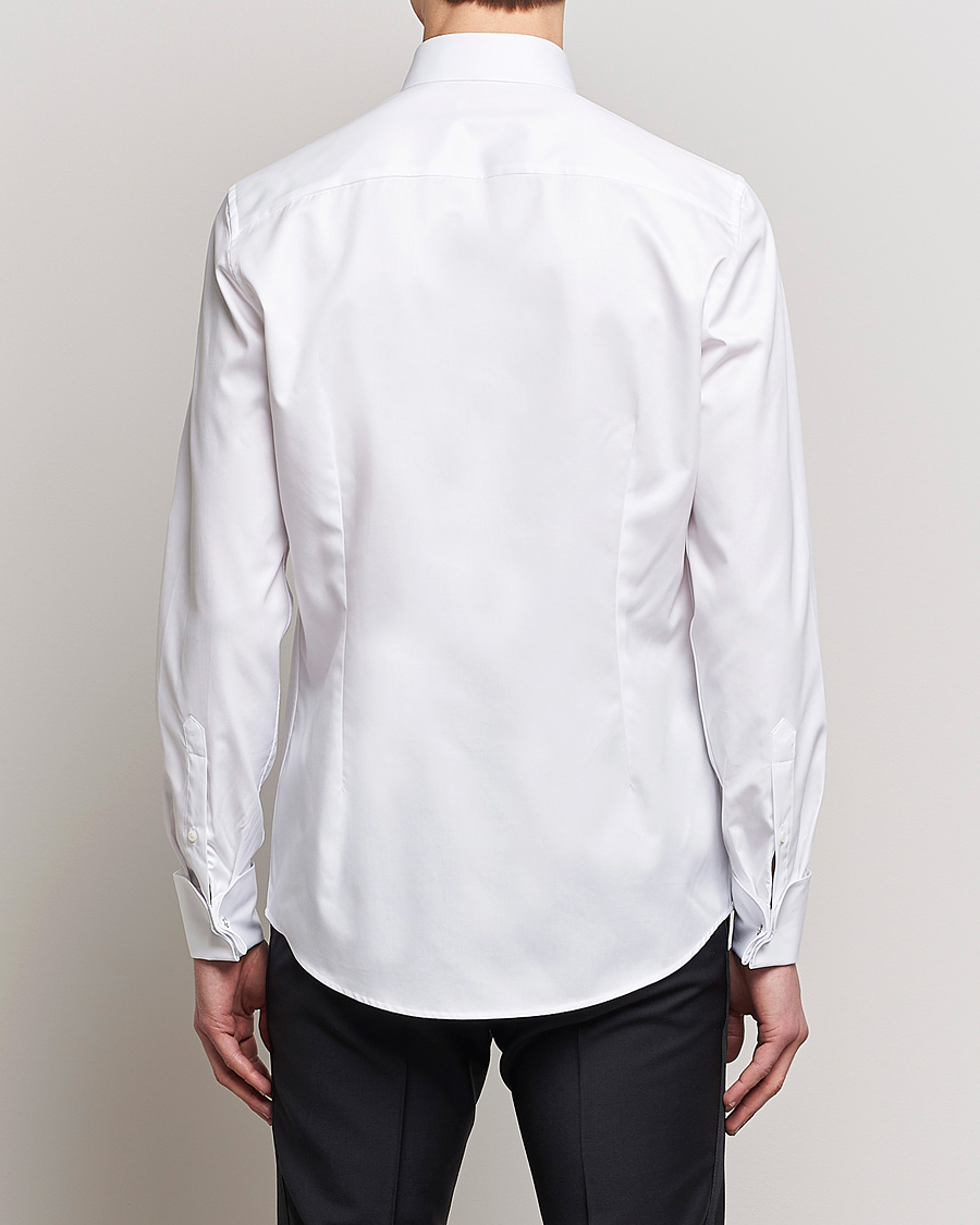 Mies | Kauluspaidat | Stenströms | Slimline Open Smoking Shirt White