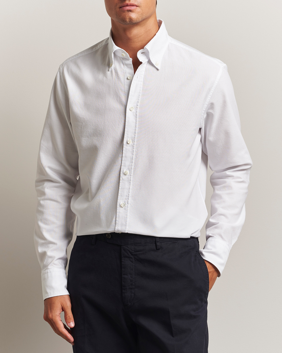 Mies | Kauluspaidat | Stenströms | Regular Fit Oxford Shirt White