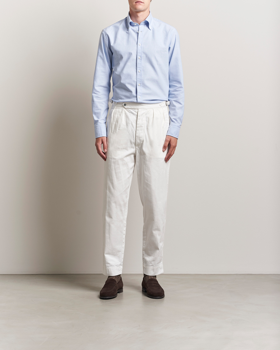 Mies | Kauluspaidat | Stenströms | Regular Fit Oxford Shirt Light Blue
