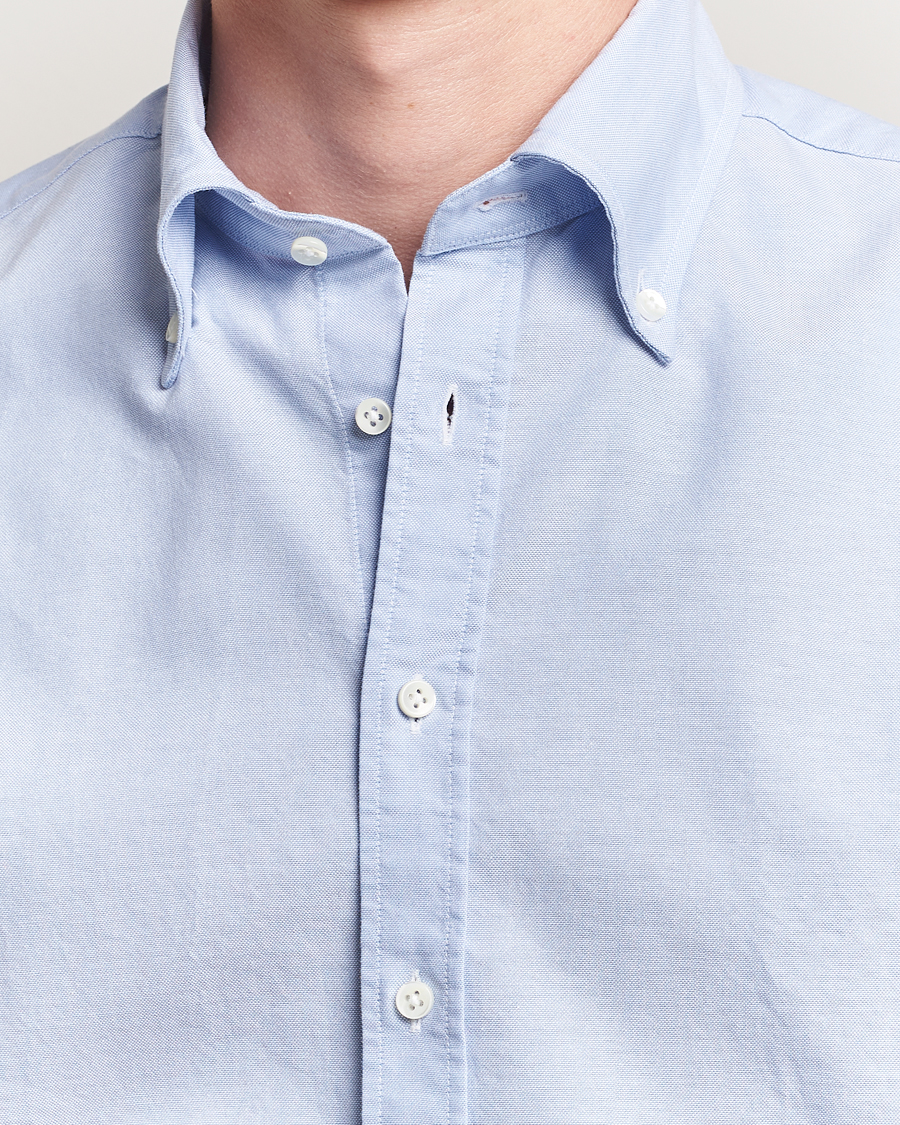Mies | Kauluspaidat | Stenströms | Regular Fit Oxford Shirt Light Blue