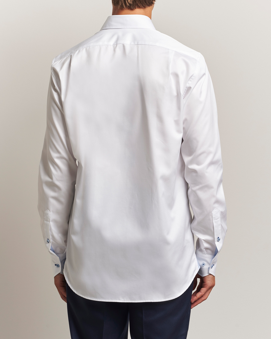 Mies | Kauluspaidat | Stenströms | Regular Fit X-Long Sleeve Contrast Shirt White