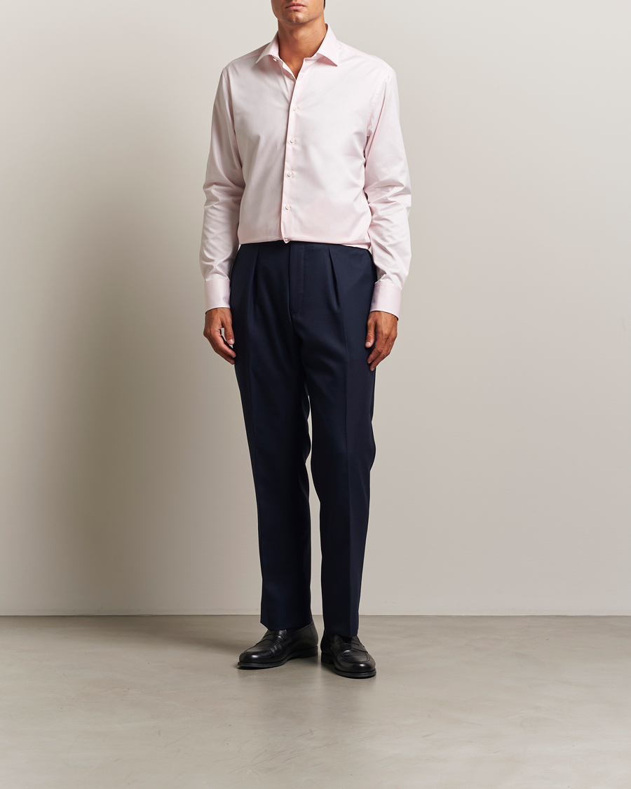 Mies | Kauluspaidat | Stenströms | Regular Fit Cut Away Shirt Pink