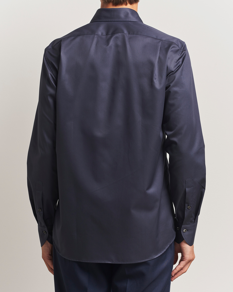 Mies | Kauluspaidat | Stenströms | Regular Fit Extreme Cut Away Shirt Navy