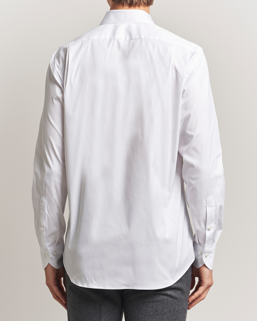 Mies | Kauluspaidat | Stenströms | Regular Fit Cotton Stretch Shirt White