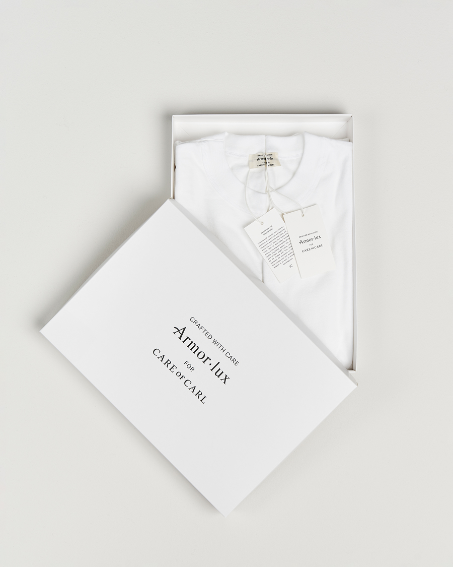 Mies | T-paidat | Armor Lux for Care of Carl | Armor-lux 2-Pack Heritage Callac T-Shirt White/White