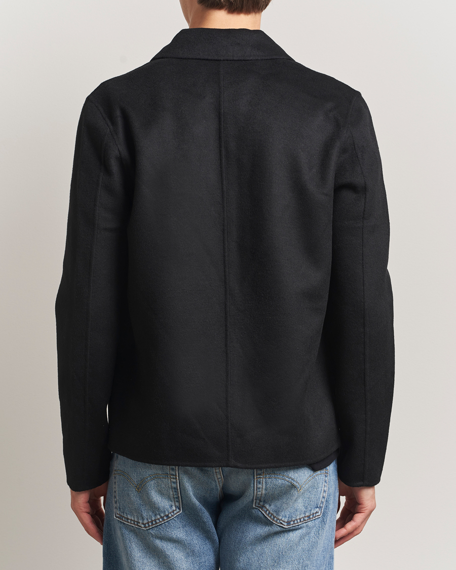 Mies | Takit | Samsøe Samsøe | Sapaulo Wool Full Zip Shirt Jacket Black