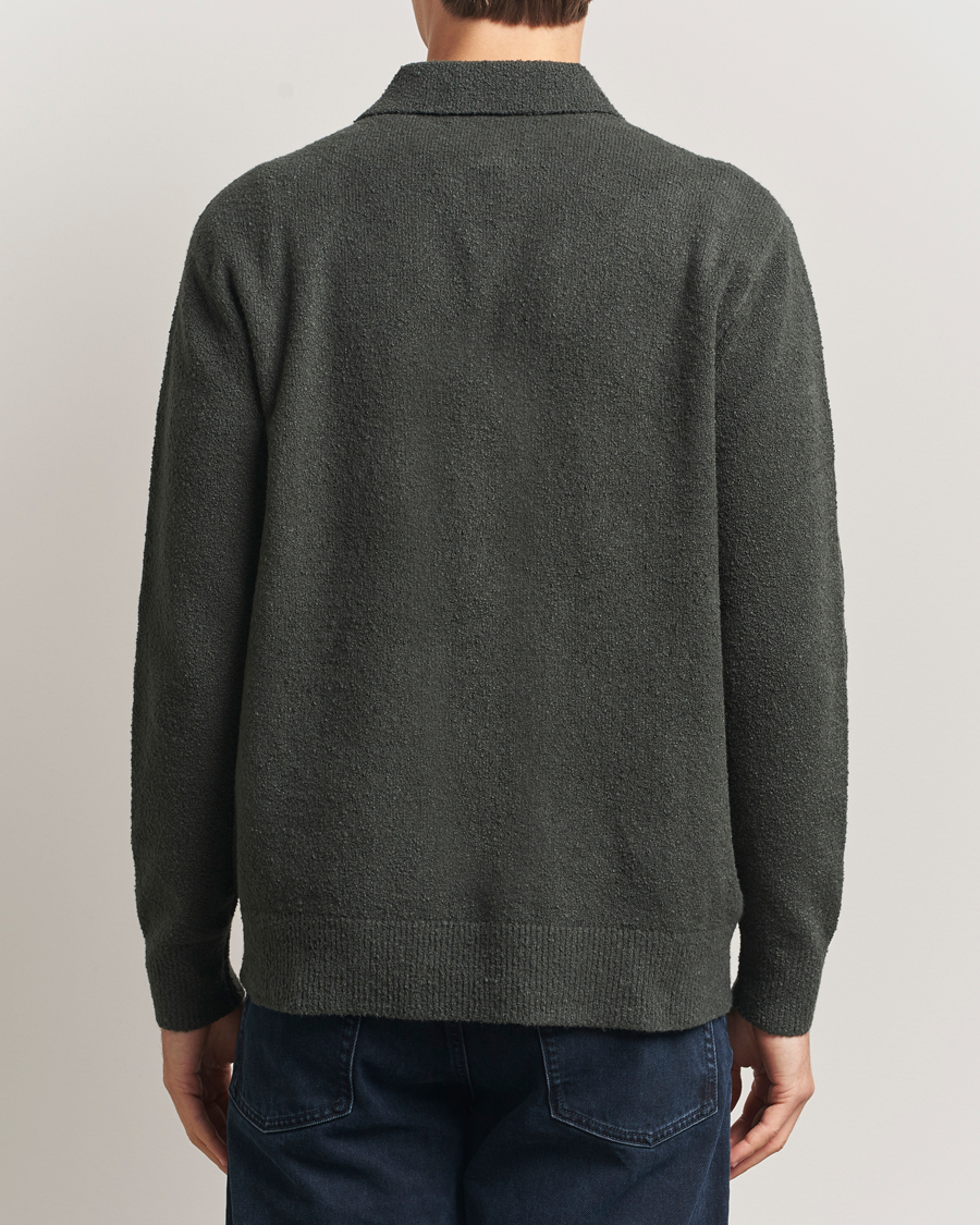 Mies | Puserot | Samsøe Samsøe | Nino Knitted Polo Dark Evergreen