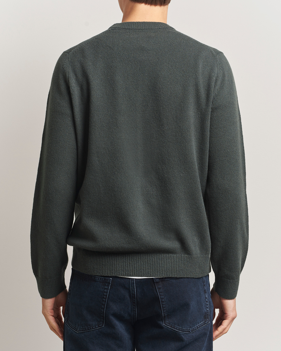 Mies | Puserot | Samsøe Samsøe | Isak Knitted Crew Neck Dark Evergreen