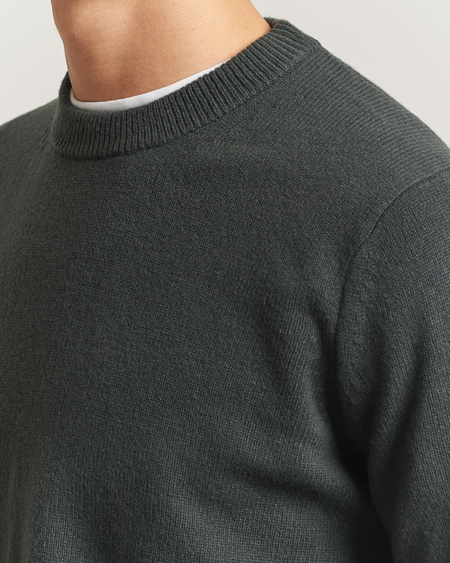 Mies | Puserot | Samsøe Samsøe | Isak Knitted Crew Neck Dark Evergreen