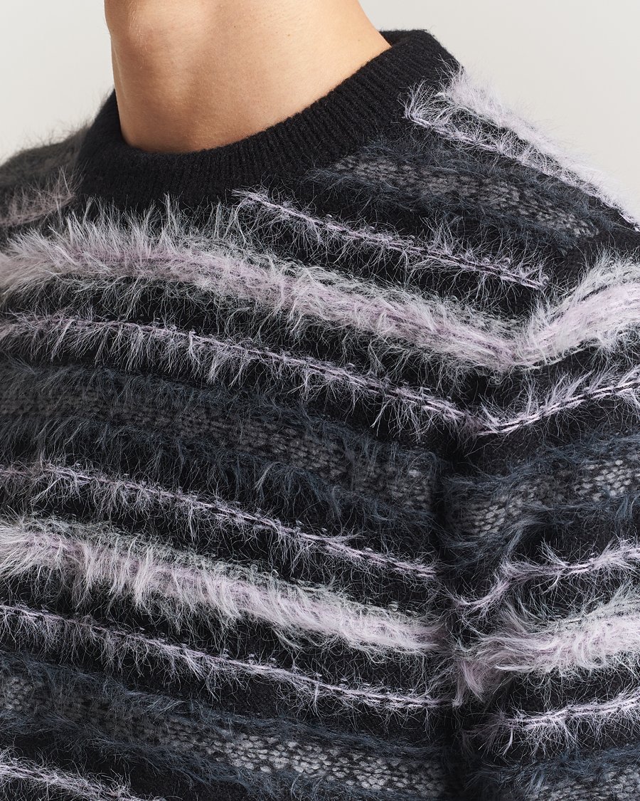 Mies | Puserot | Samsøe Samsøe | Finnley Striped Knitted Sweater Black Multi