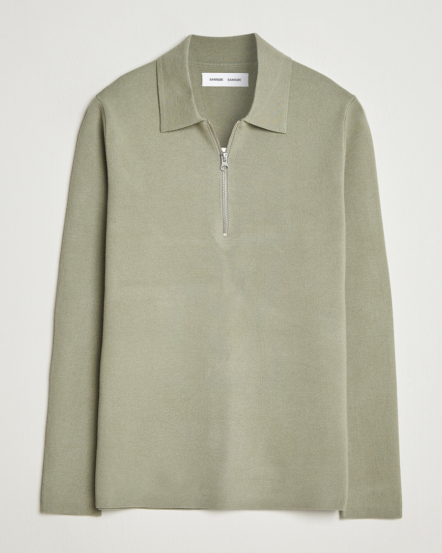 Mies | Puserot | Samsøe Samsøe | Guna Half Zip Seagrass