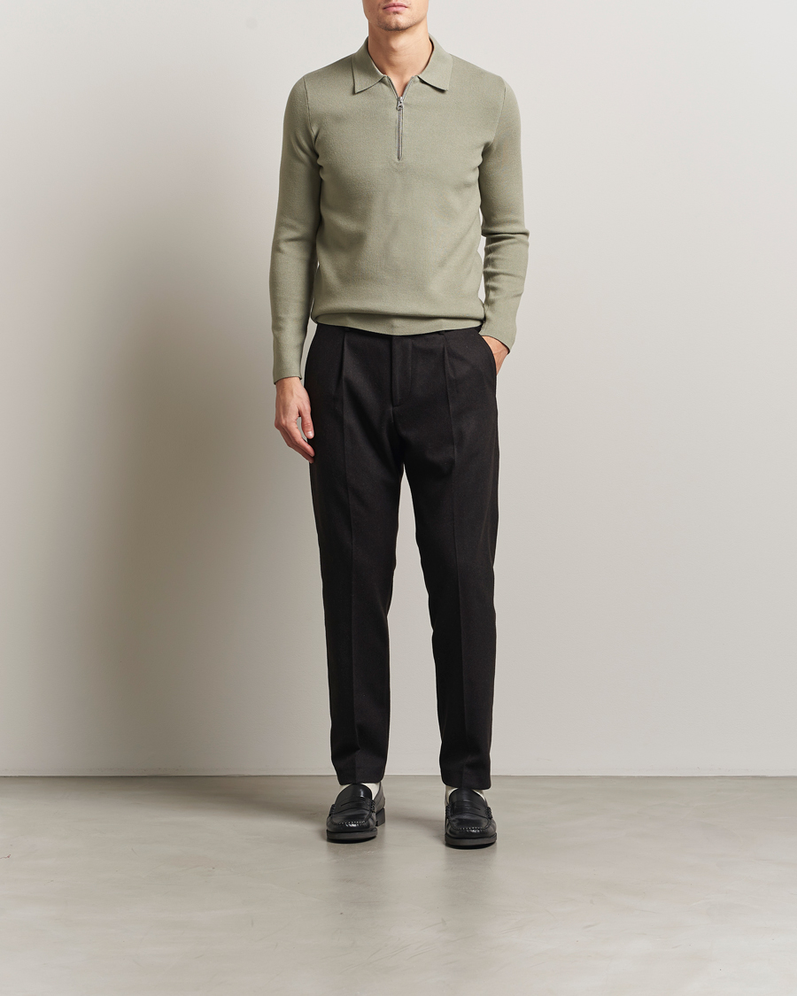 Mies | Puserot | Samsøe Samsøe | Guna Half Zip Seagrass