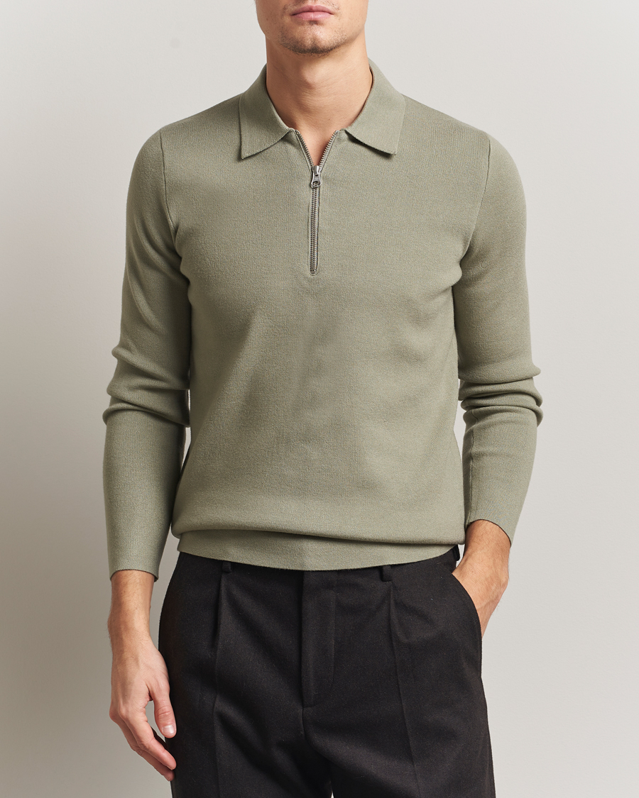 Mies | Puserot | Samsøe Samsøe | Guna Half Zip Seagrass