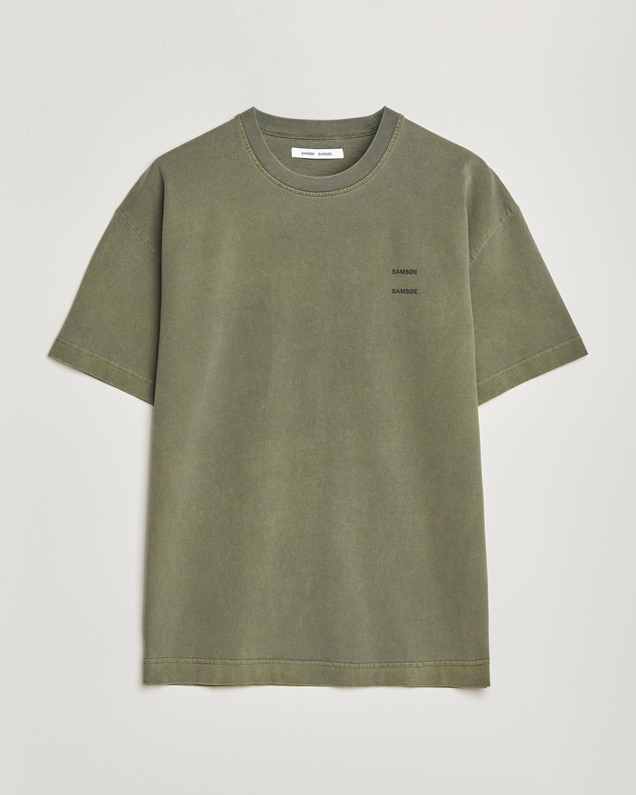 Mies | T-paidat | Samsøe Samsøe | Joel Organic Cotton Washed T-Shirt Castor Grey