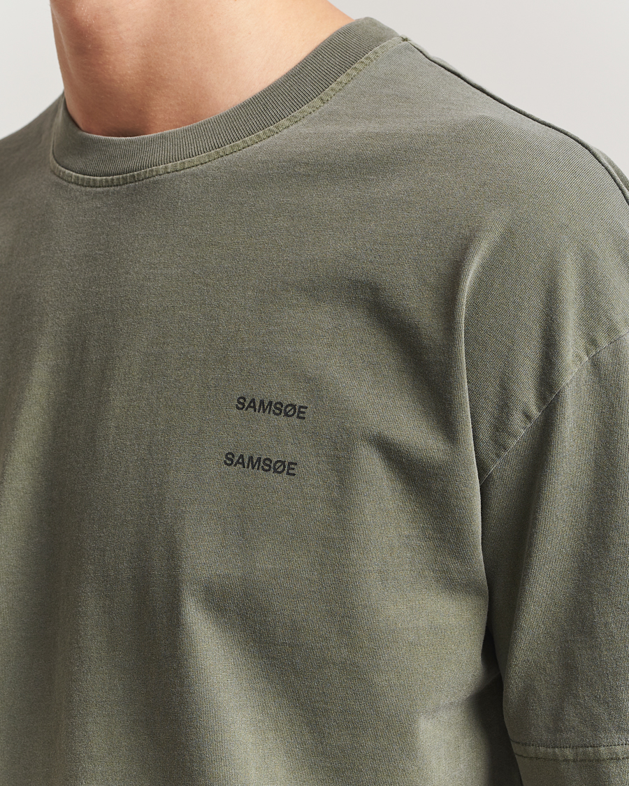 Mies | T-paidat | Samsøe Samsøe | Joel Organic Cotton Washed T-Shirt Castor Grey