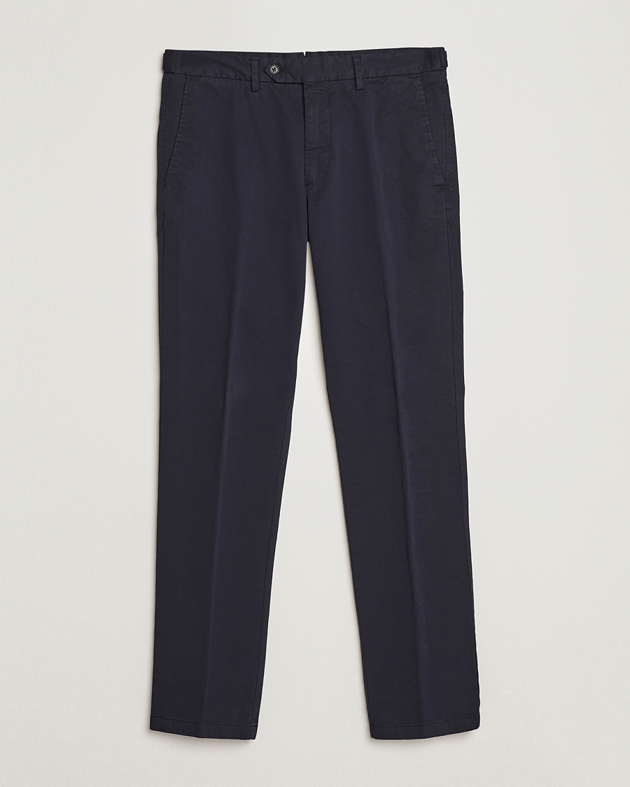 Mies | Housut | Oscar Jacobson | Danwick Cotton Trousers Navy