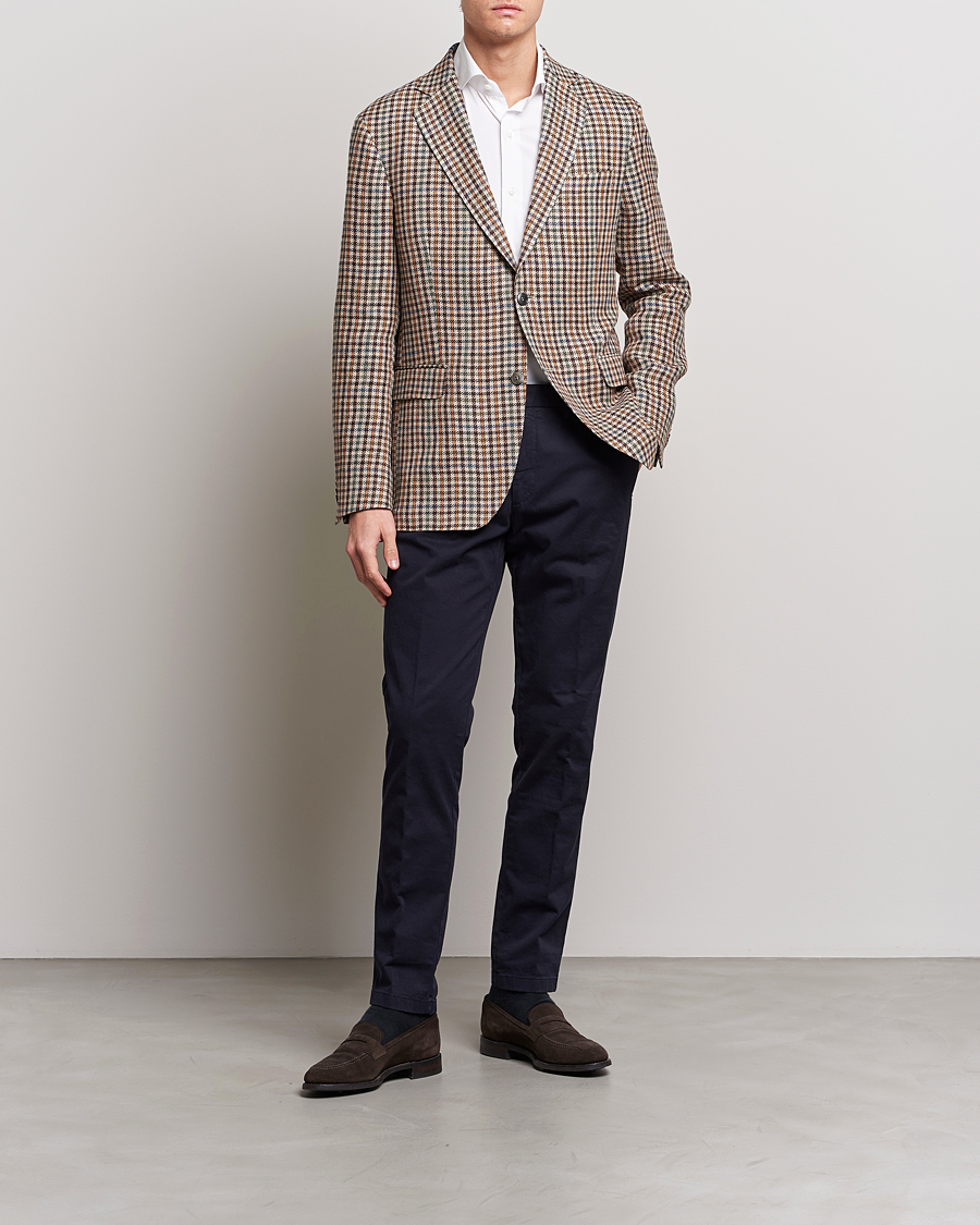 Mies | Housut | Oscar Jacobson | Danwick Cotton Trousers Navy