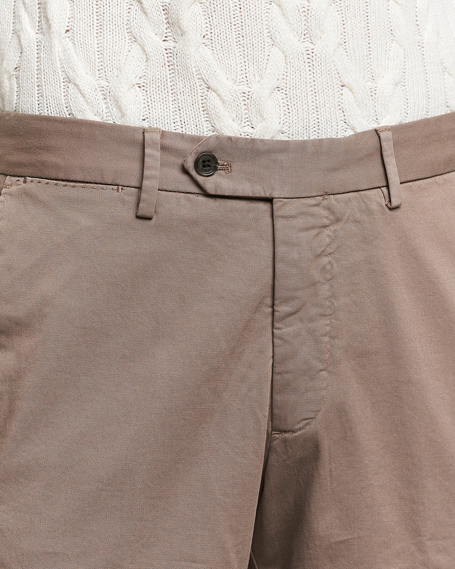Mies | Housut | Oscar Jacobson | Danwick Cotton Trousers Light Brown