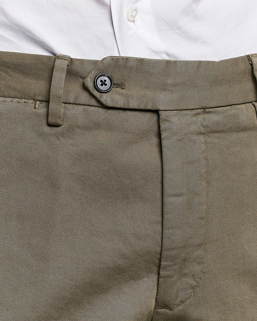 Mies | Housut | Oscar Jacobson | Danwick Cotton Trousers Olive